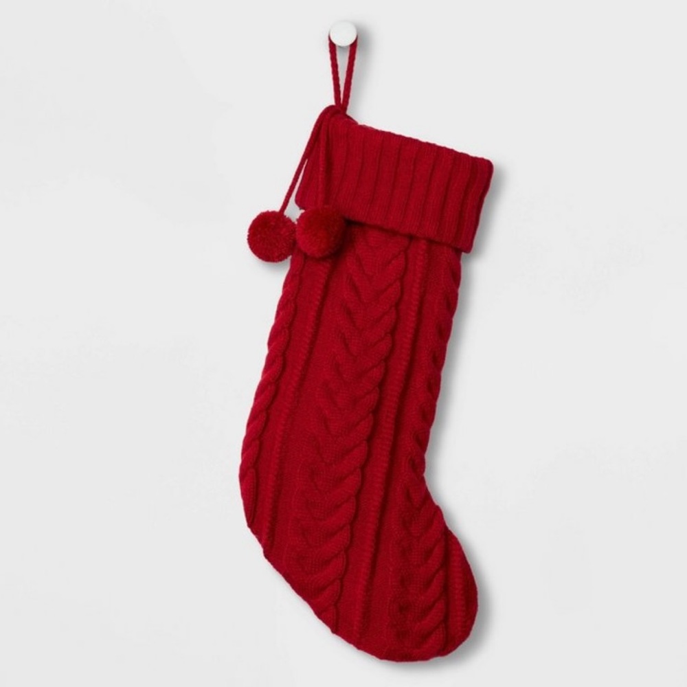 CHRISTMAS STOCKINGS - 2 white, 2 red